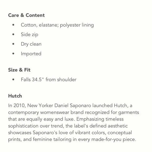 Anthropologie Hutch sleeveless collared dress 👗 - Picture 3 of 3